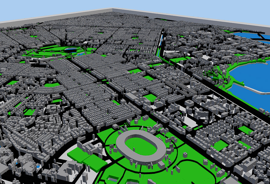 Saltlake City 3D Map in Frame