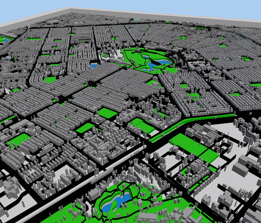 Saltlake City 3D Map in Frame