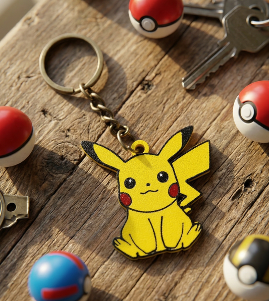 Pokéball & Pikachu Keychain Combo - Premium Keychain Set of 2