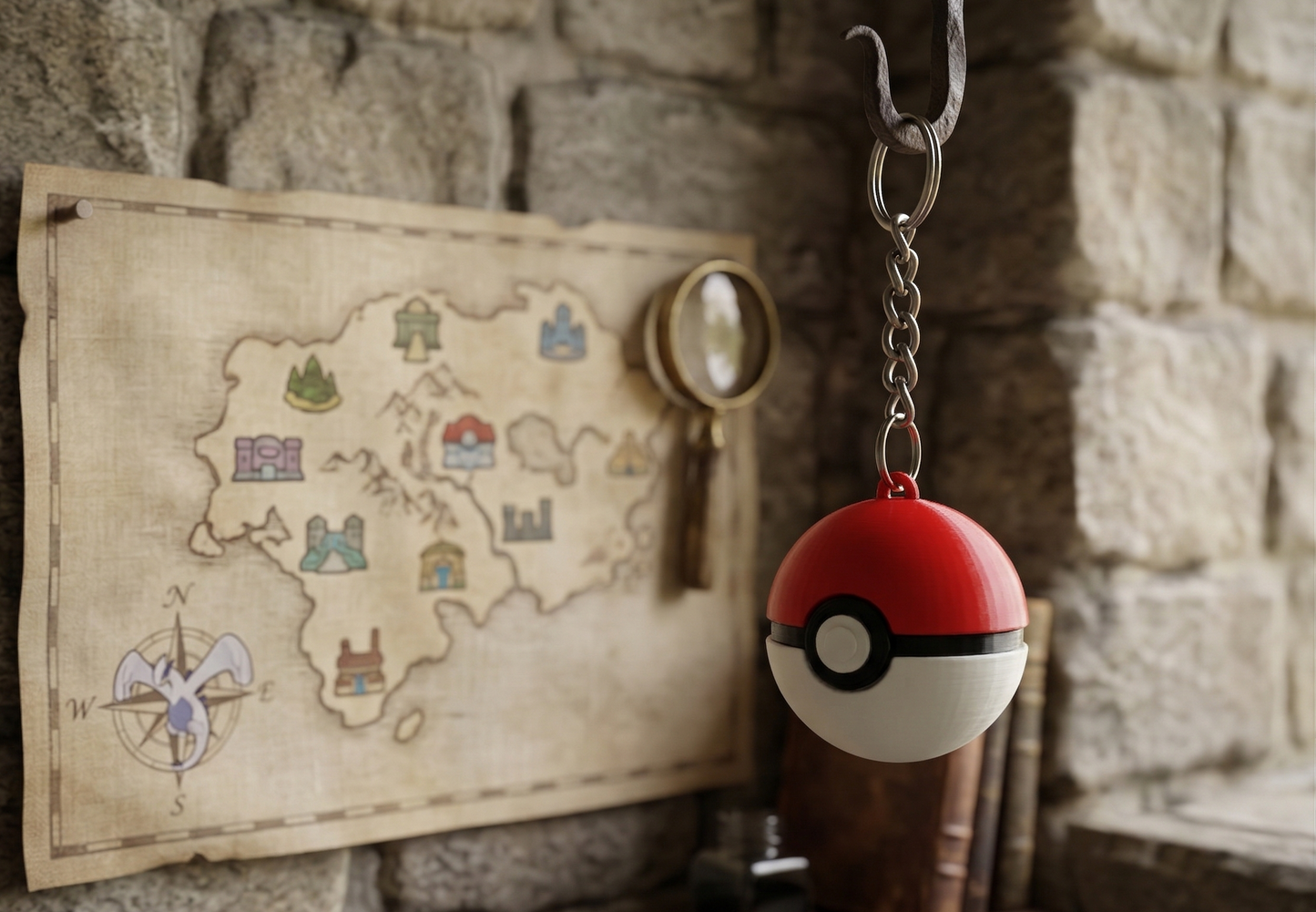 Pokéball & Pikachu Keychain Combo - Premium Keychain Set of 2