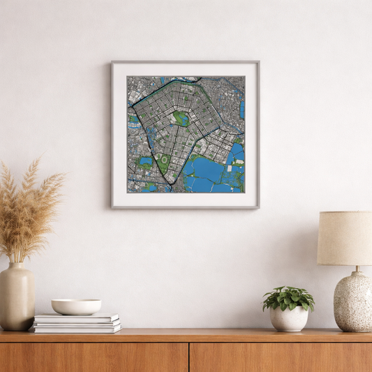 Saltlake City 3D Map in Frame