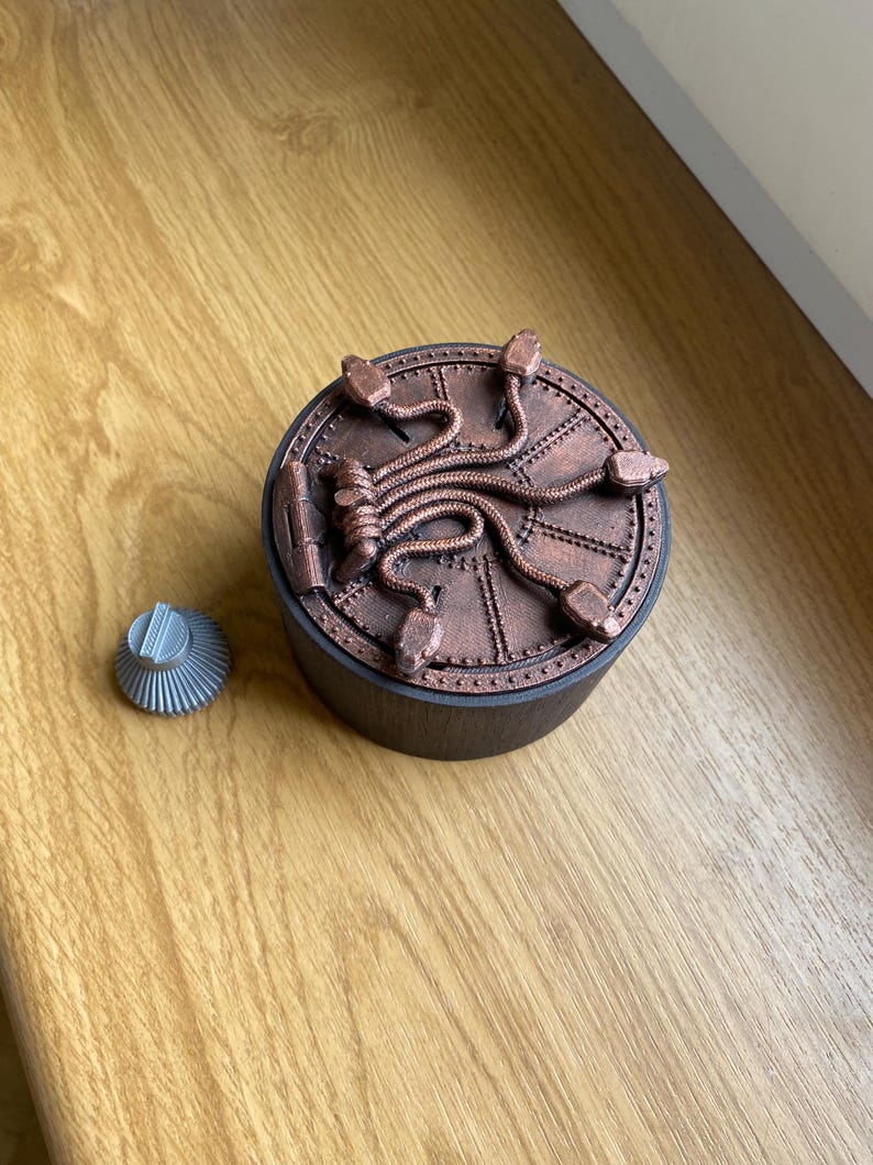 Magic Ring Box, Wedding Ring Box, Special Ring Box, Unique Engagement Ring Box Magic Theme Ring Box Chamber of Secrets - Сopper Color