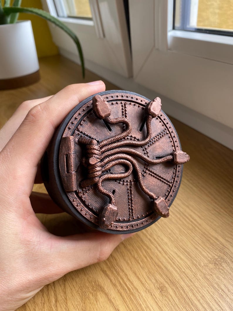 Magic Ring Box, Wedding Ring Box, Special Ring Box, Unique Engagement Ring Box Magic Theme Ring Box Chamber of Secrets - Сopper Color